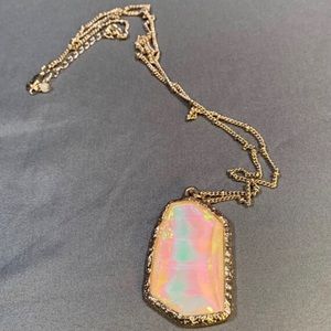 Iridescent statement necklace
